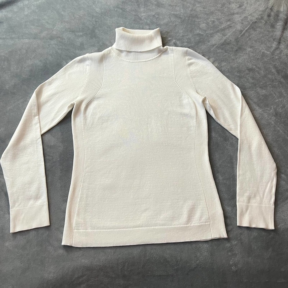 The Limited Cream Turtleneck Sweater